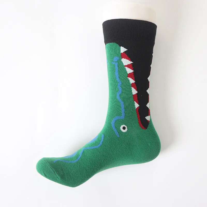 Animal Crocodile Socks Cotton