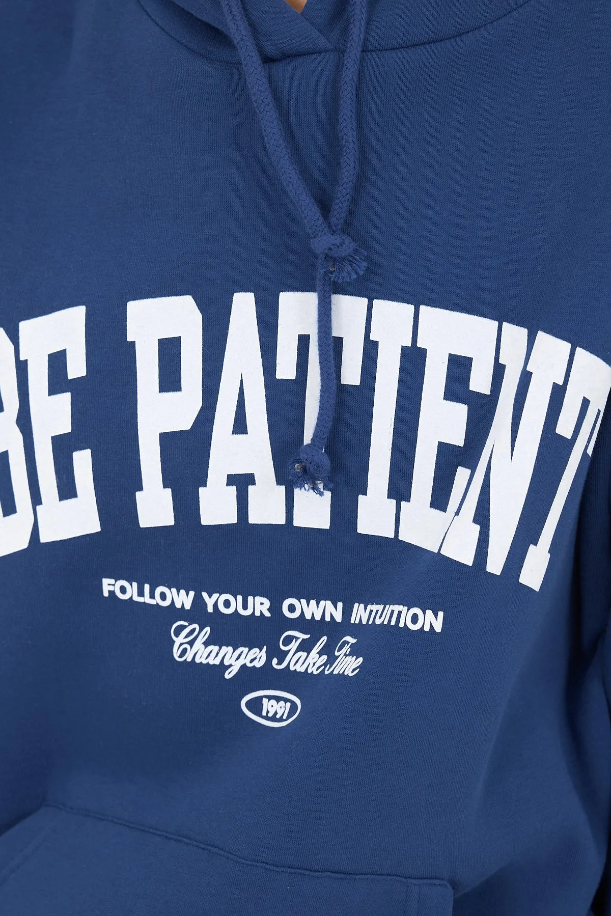 Be Happy Written Faded Effect Sweatshirt