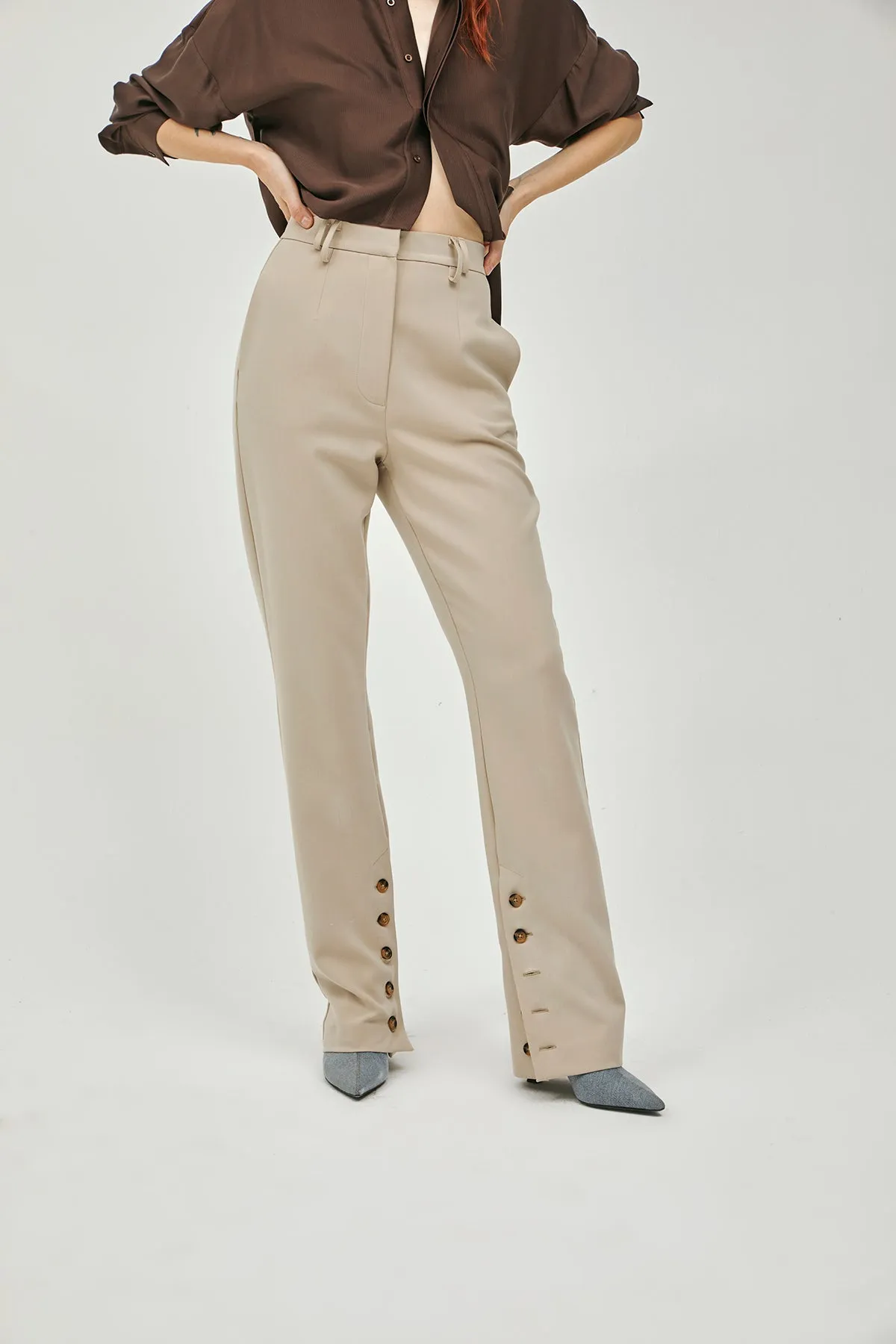 Beige Lauren Trousers