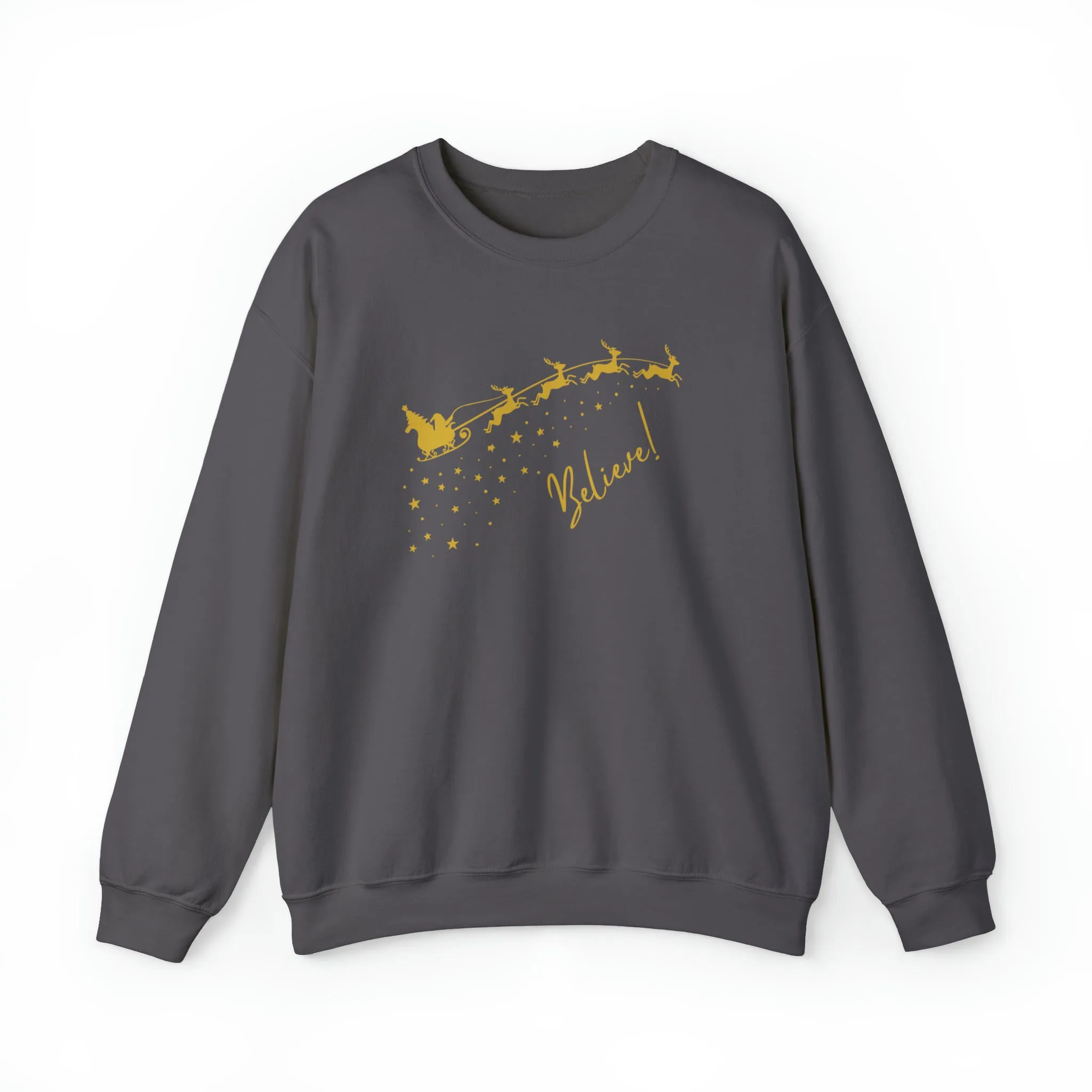 Believe Christmas Sweatshirt, Christmas Believe Shirt Christmas Party Shirt Christmas T-Shirt, Christmas Family Shirt, Believe Shirt, Xmas Party
