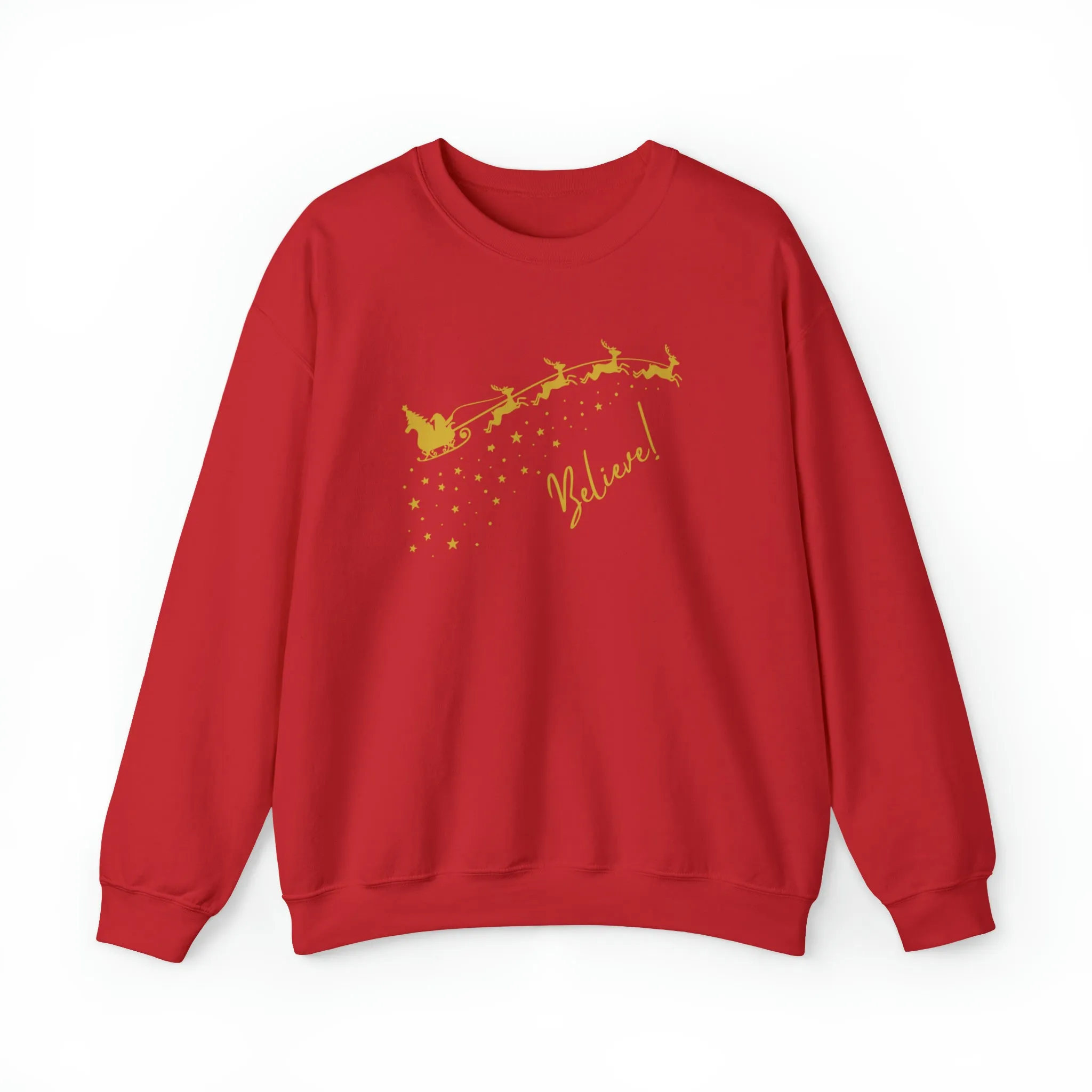 Believe Christmas Sweatshirt, Christmas Believe Shirt Christmas Party Shirt Christmas T-Shirt, Christmas Family Shirt, Believe Shirt, Xmas Party