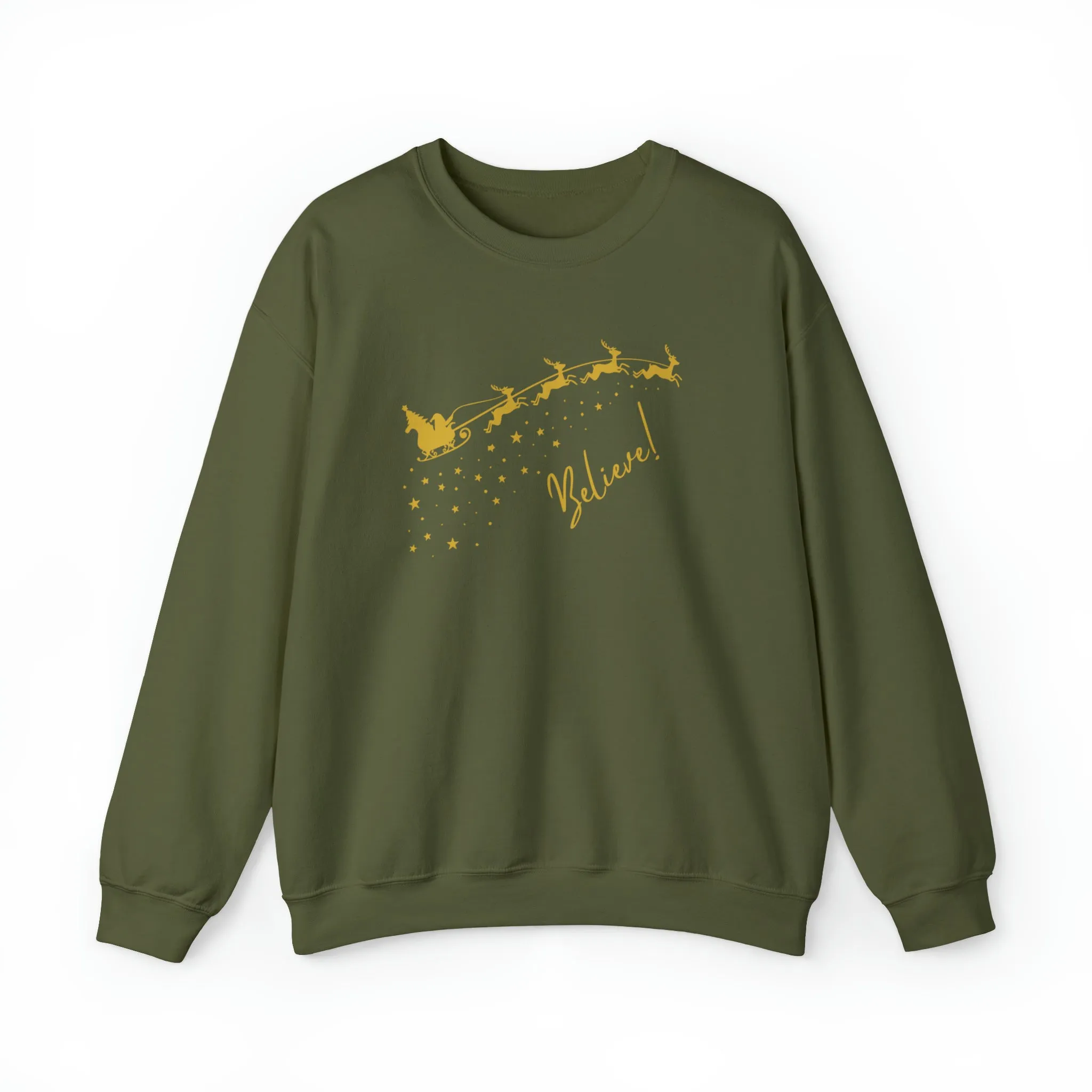 Believe Christmas Sweatshirt, Christmas Believe Shirt Christmas Party Shirt Christmas T-Shirt, Christmas Family Shirt, Believe Shirt, Xmas Party