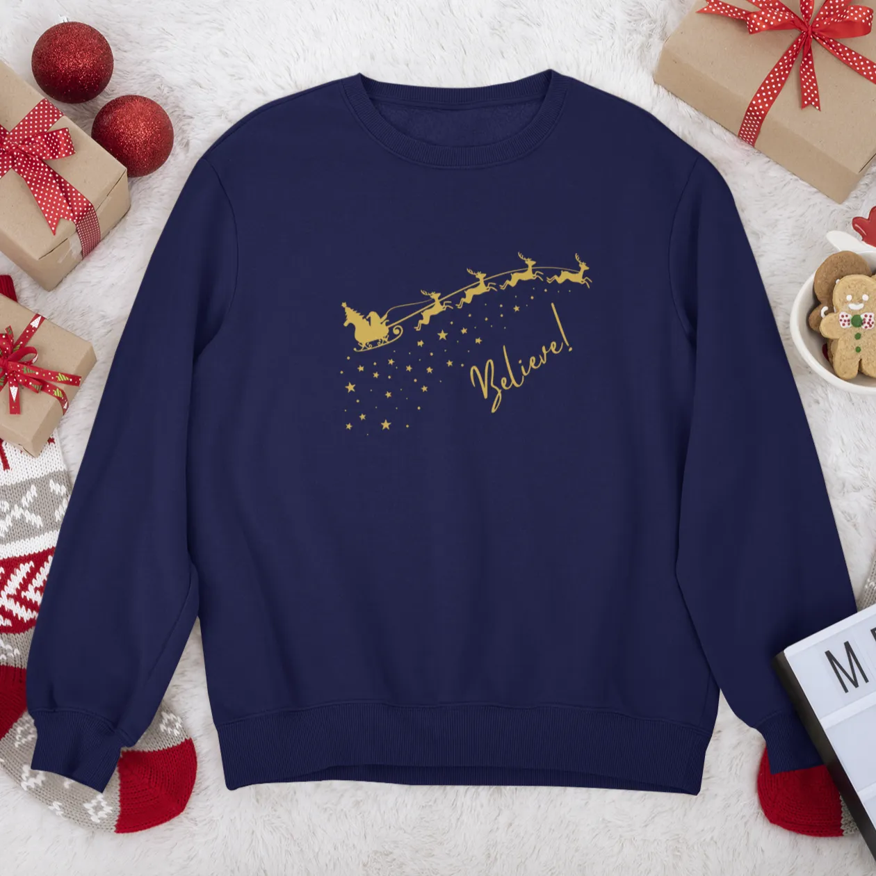 Believe Christmas Sweatshirt, Christmas Believe Shirt Christmas Party Shirt Christmas T-Shirt, Christmas Family Shirt, Believe Shirt, Xmas Party