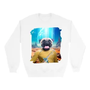 CAPTAIN QUIRK - BEAMING DOWN - Custom Pet Portrait Epic Sweatshirt