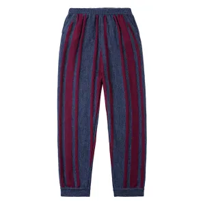 Casual Trousers Navy/ Choco