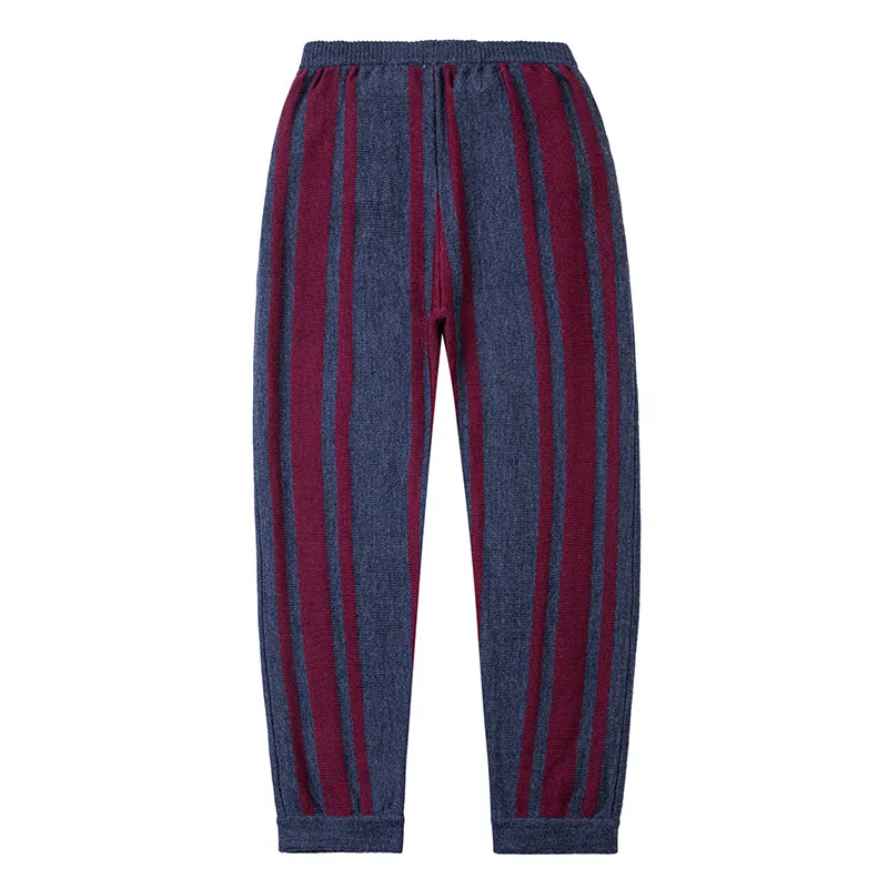 Casual Trousers Navy/ Choco