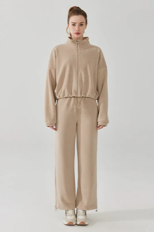 Chic Soft Velvet Fleece Lounge Set