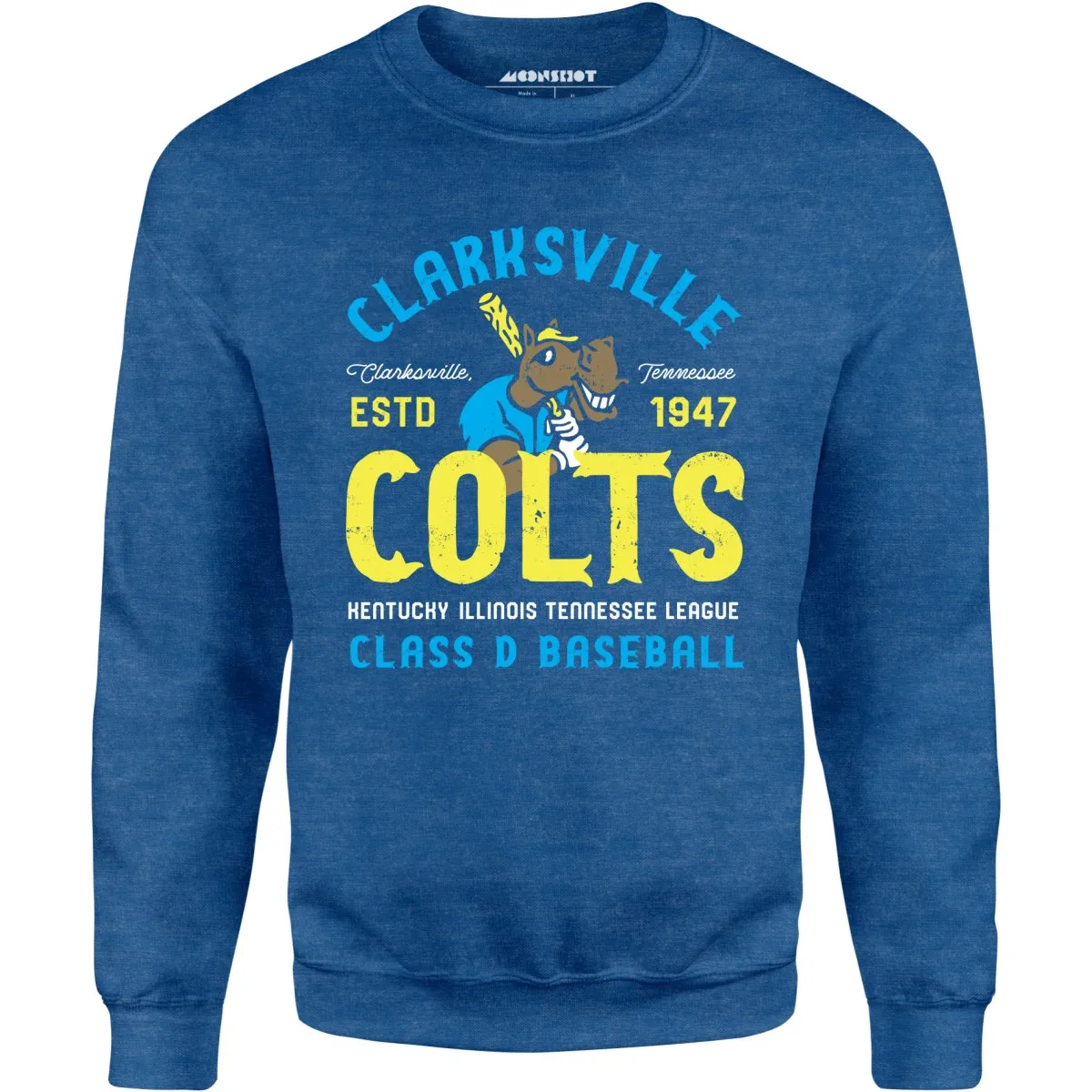 Clarksville Colts - Tennessee - Vintage Defunct Baseball Teams - Unisex Sweatshirt