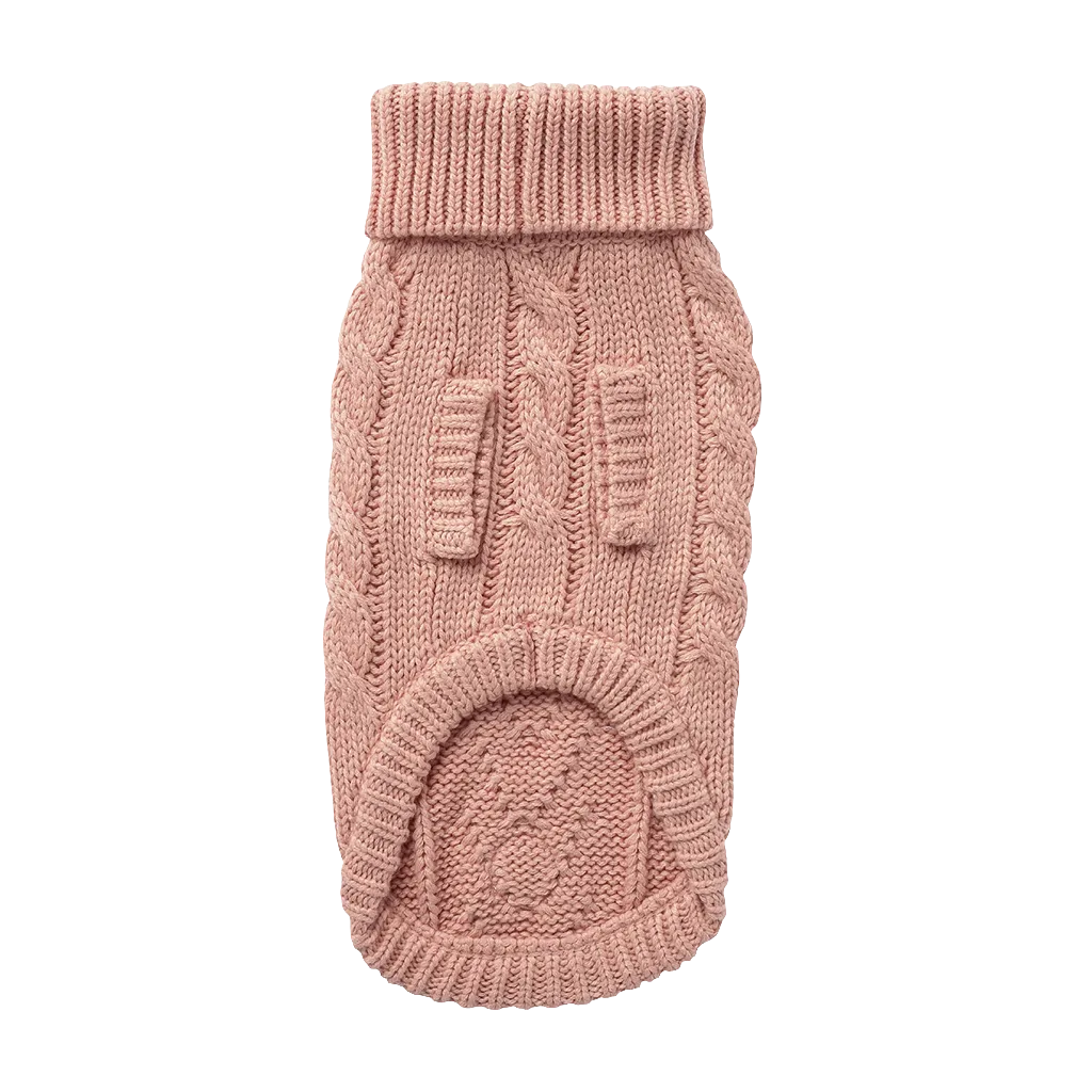 Cozy Pink Chalet Dog Sweater – Warm & Stylish Pet Apparel
