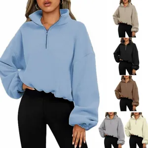 CozyChill Stand Collar Hoodie