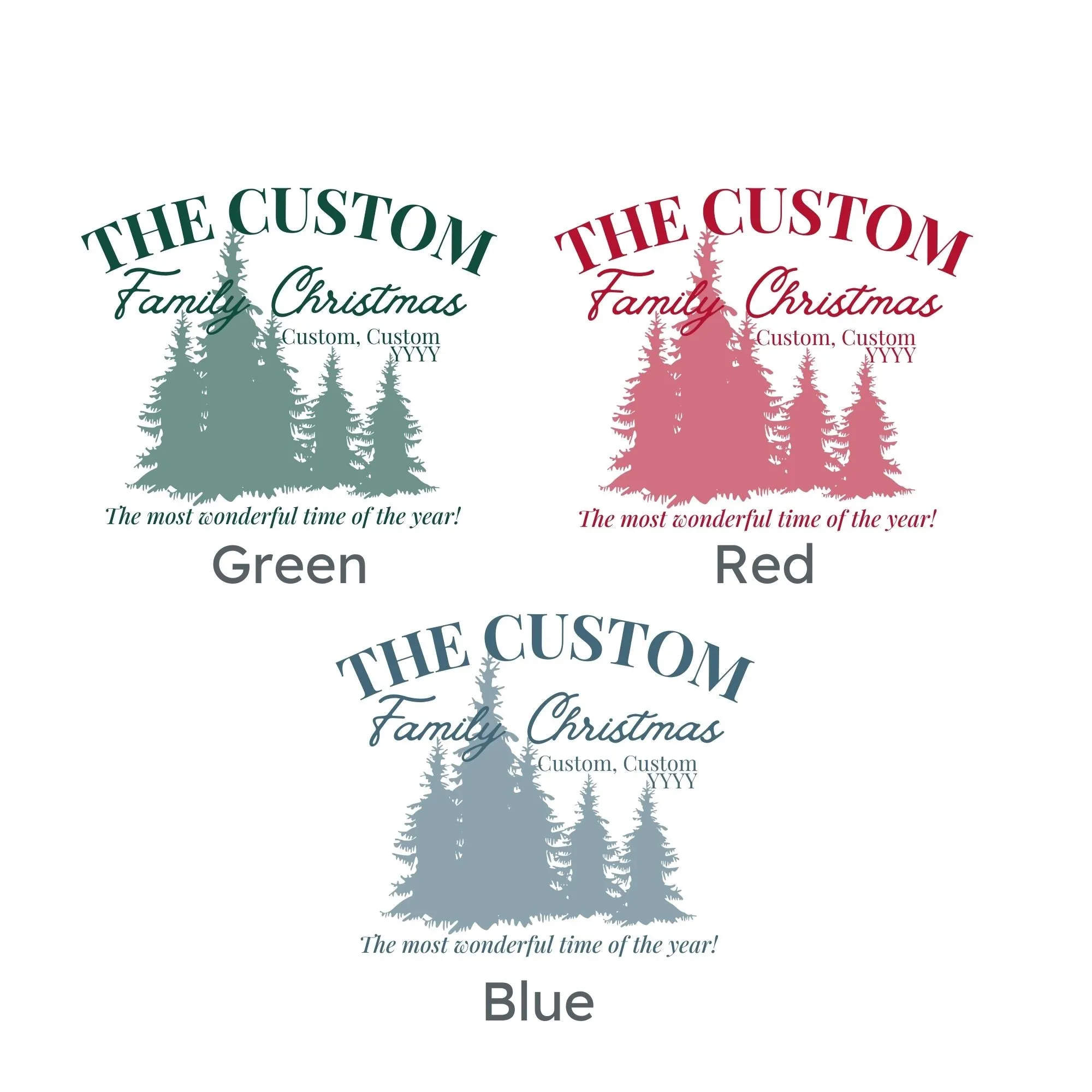 Custom Family Christmas Tree Sweatshirt