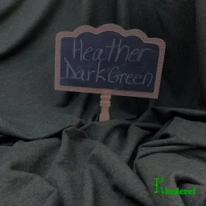 Dark Green Bamboo Stretch Jersey by the Yard and Wholesale