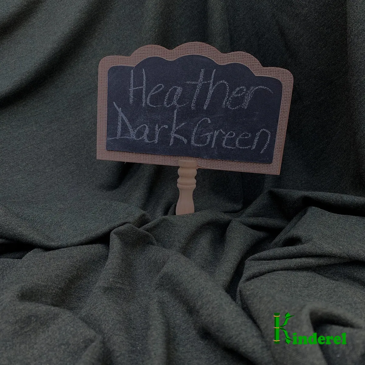 Dark Green Bamboo Stretch Jersey by the Yard and Wholesale