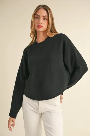 Doing My Best Black Sweater