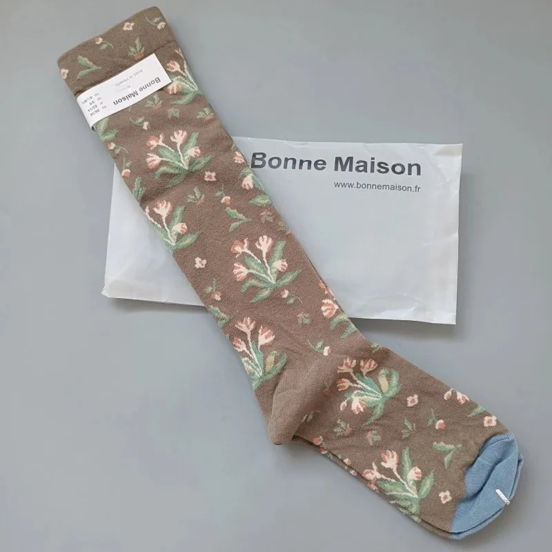 Elegant French Niche Calf Socks
