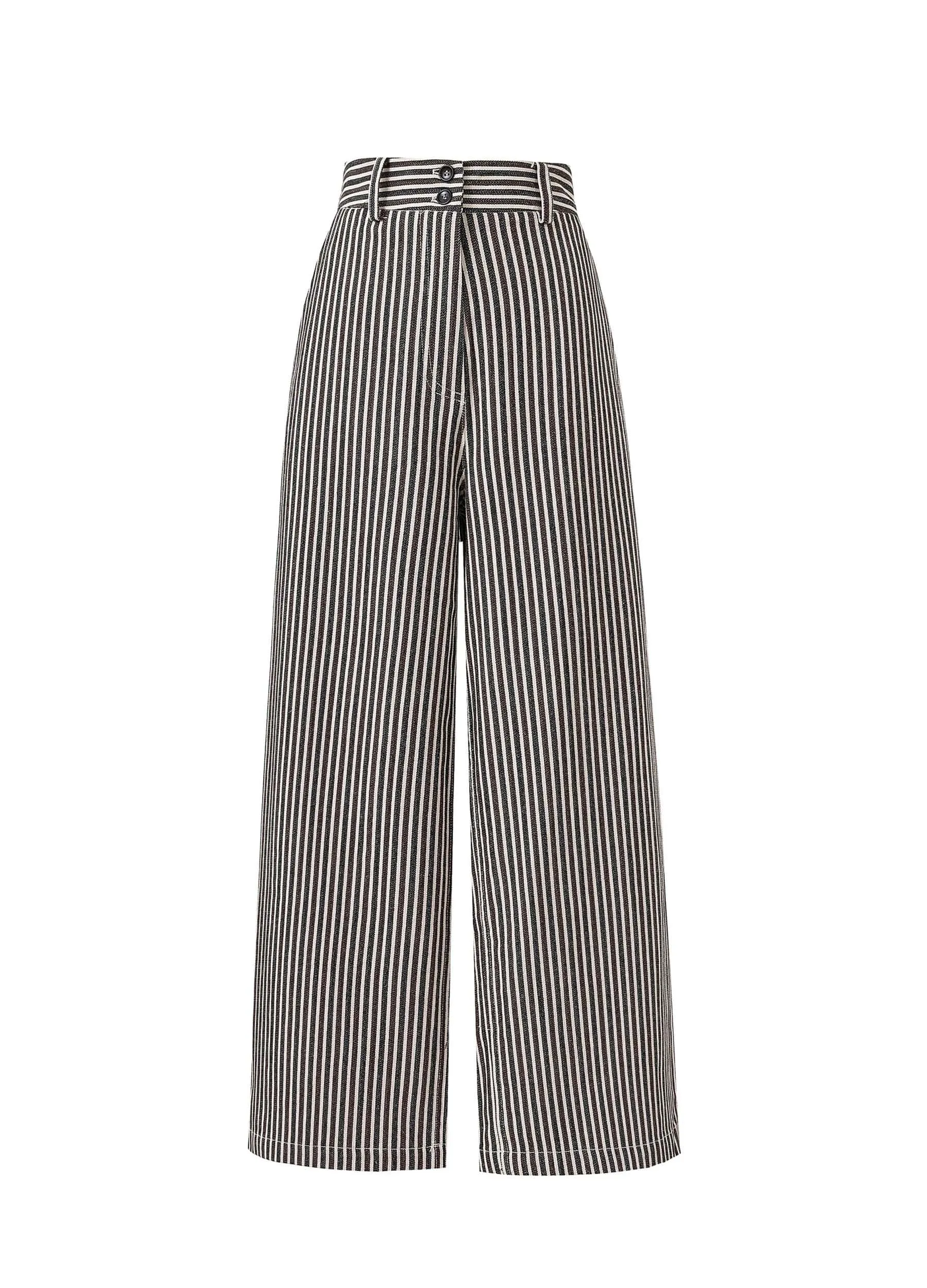 FRNCH -  Women's Swanne Chocolate Trousers