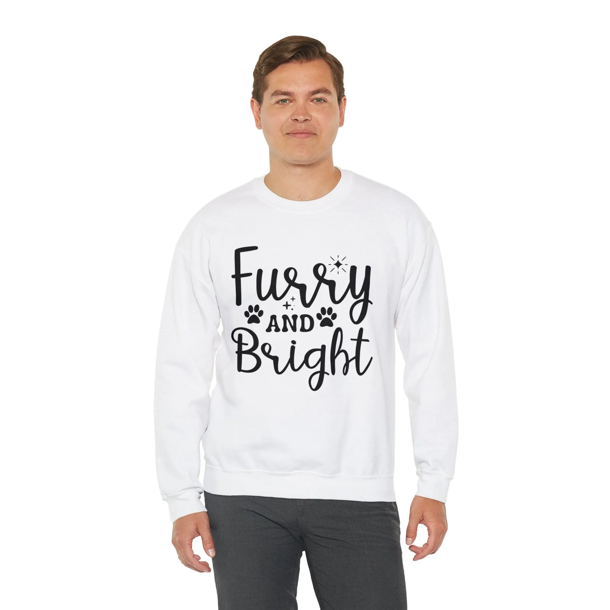 Furry and Bright Unisex Crewneck Sweatshirt