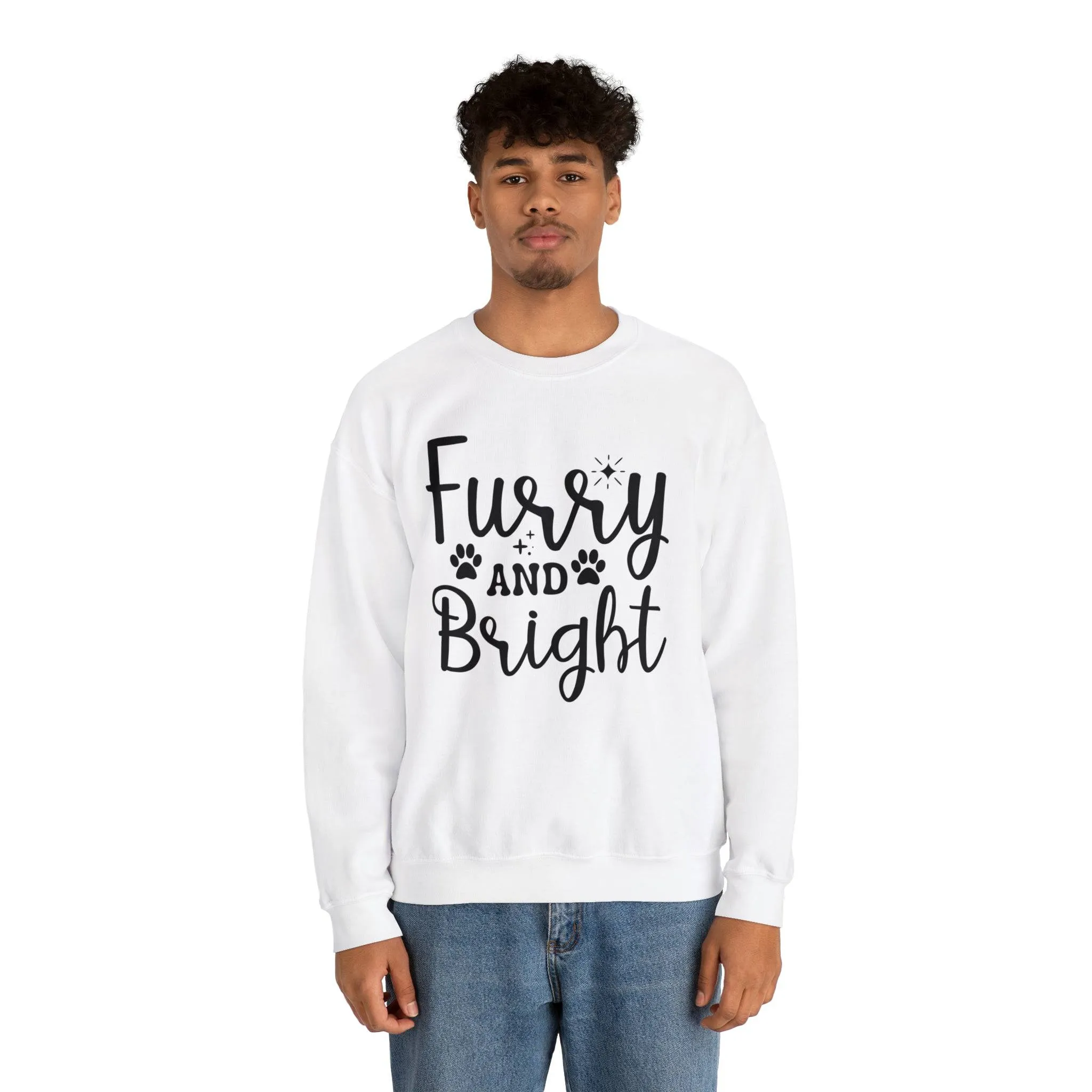 Furry and Bright Unisex Crewneck Sweatshirt