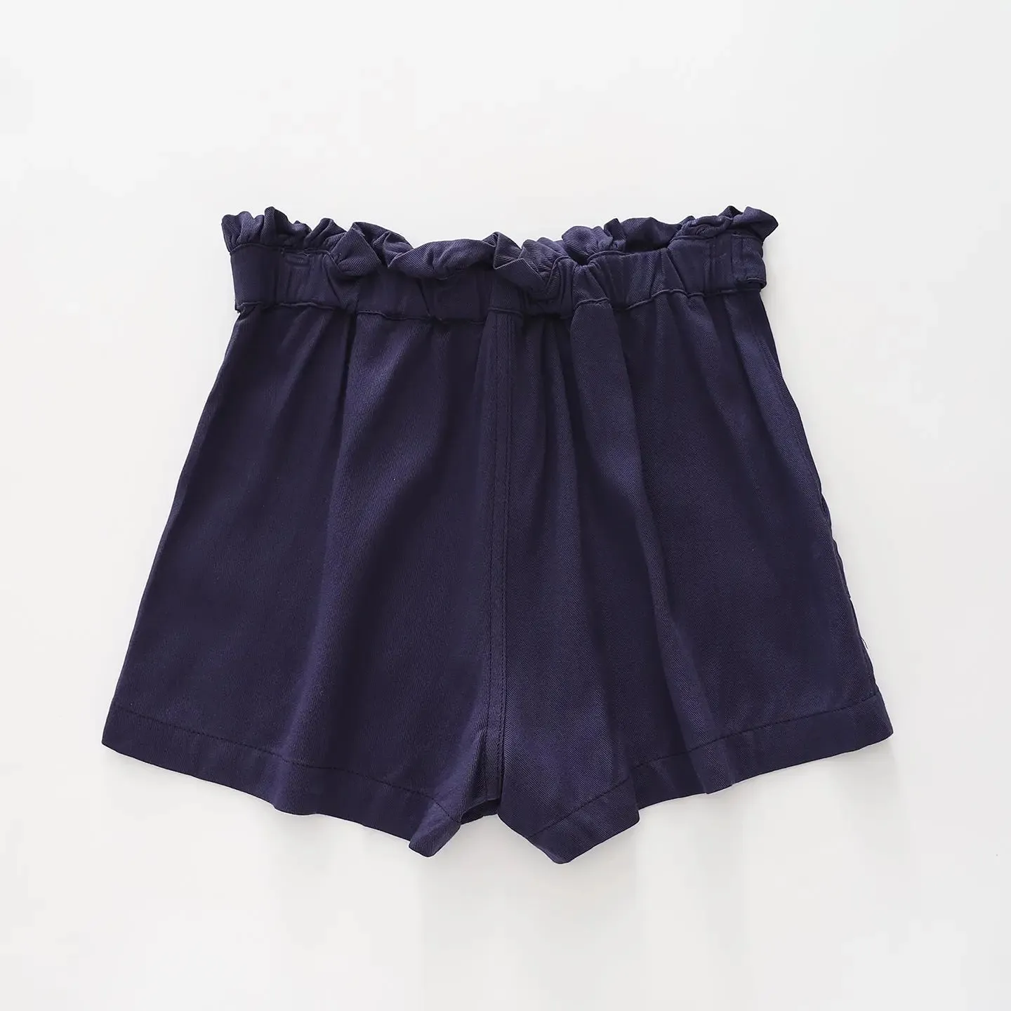 Girls Navy Blue Tailored Shorts
