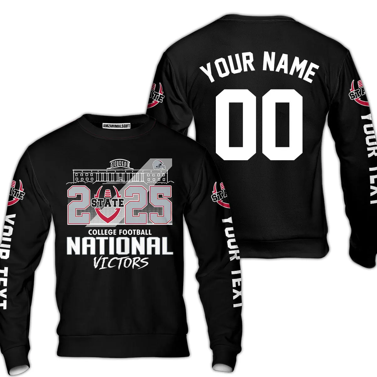Go Bucks 2025 National Winner Skyline Custom Double Sided Shirts, College Football Victors Shirts, 2025 Champions Columbus Ohio Custom 2 Sided Shirts