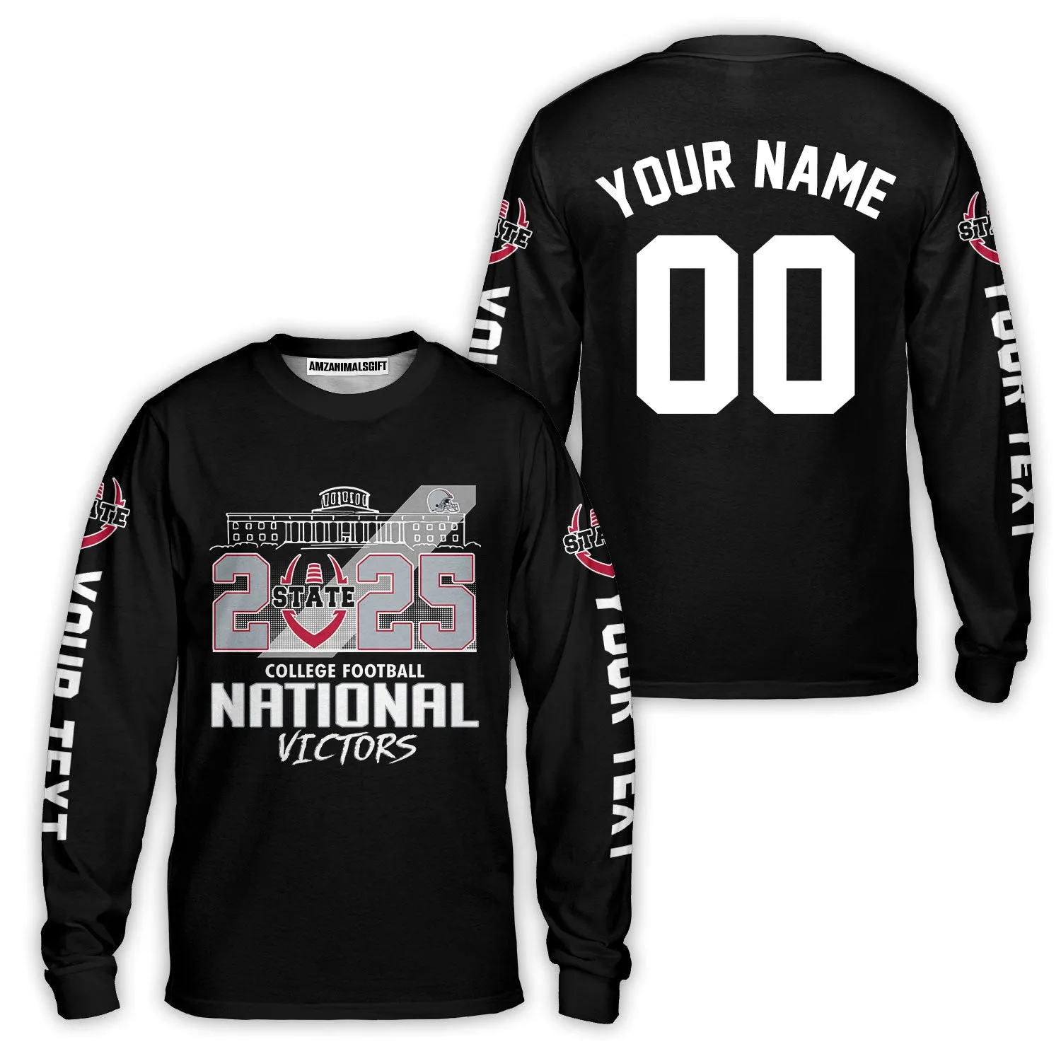 Go Bucks 2025 National Winner Skyline Custom Double Sided Shirts, College Football Victors Shirts, 2025 Champions Columbus Ohio Custom 2 Sided Shirts