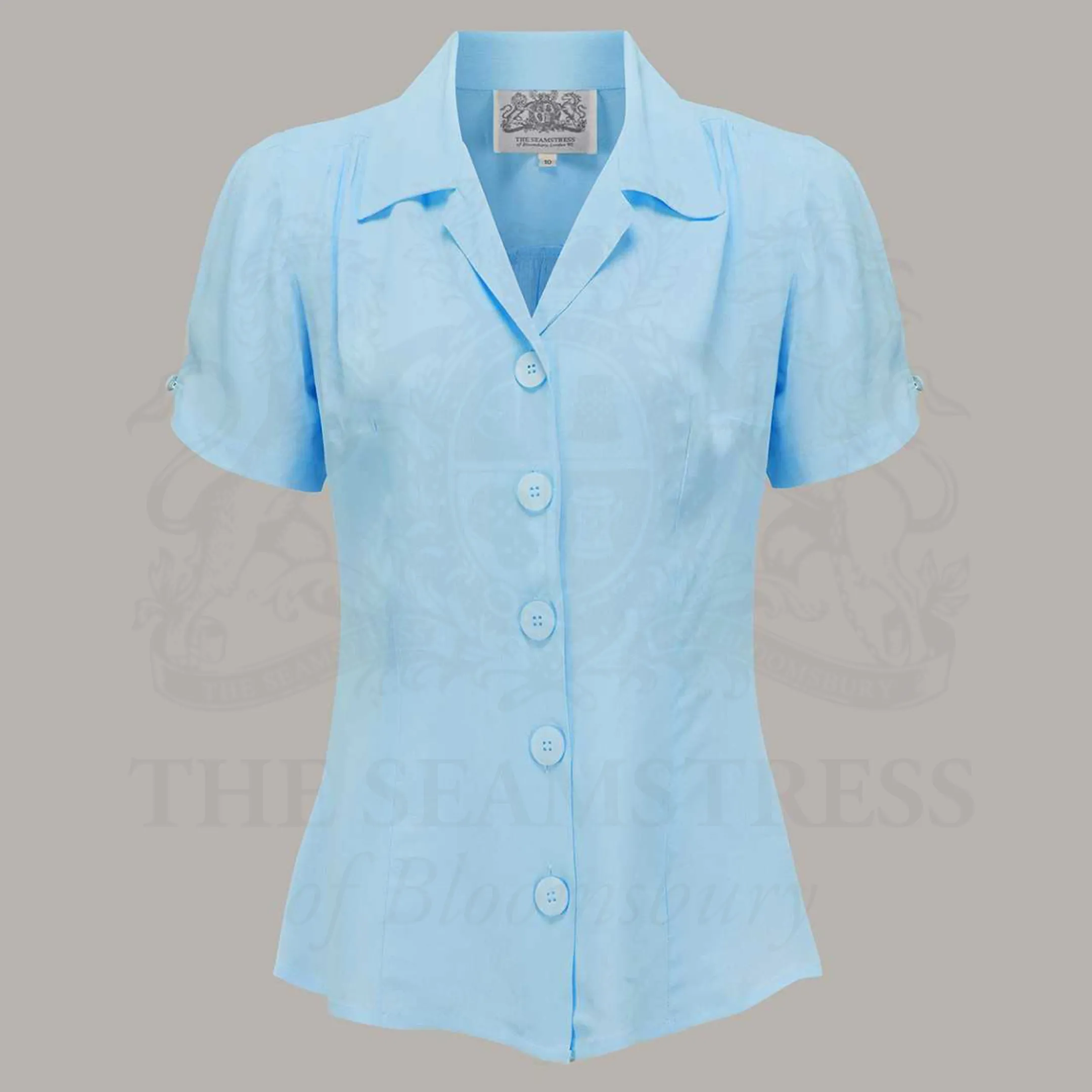 Grace Blouse in Powder Blue