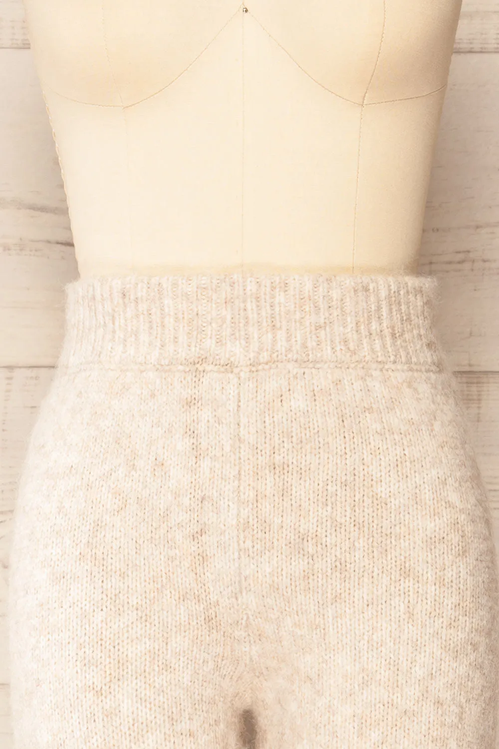 Herneuil | Grey Soft Wool Knit Pants