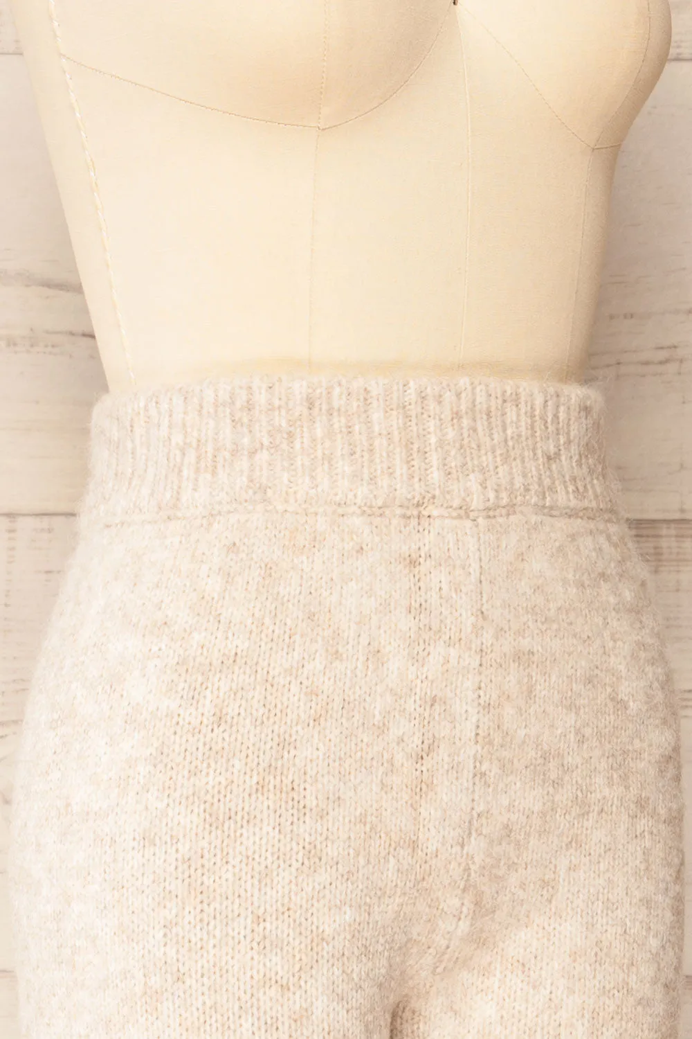 Herneuil | Grey Soft Wool Knit Pants