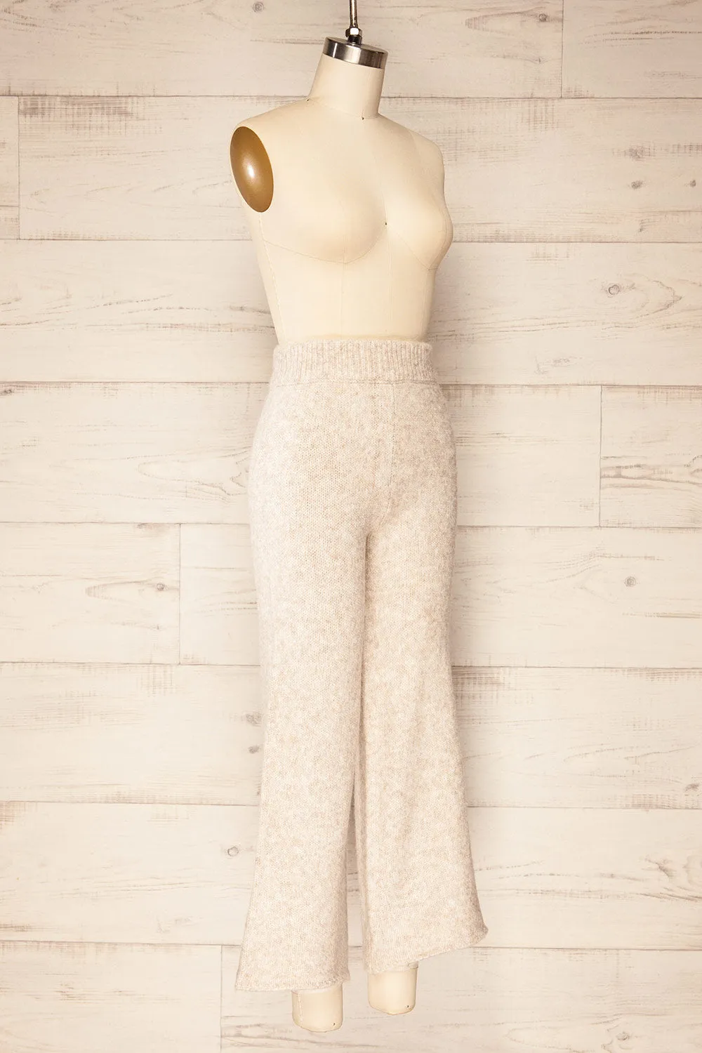 Herneuil | Grey Soft Wool Knit Pants