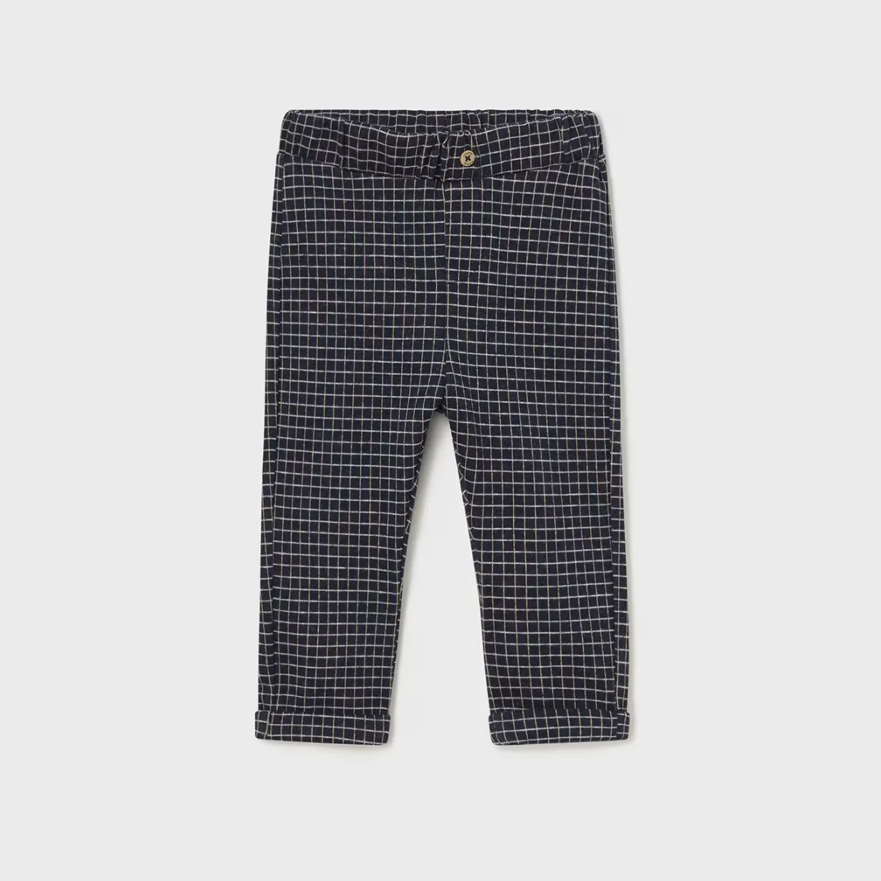 Jaquard Checkered Baby Trousers