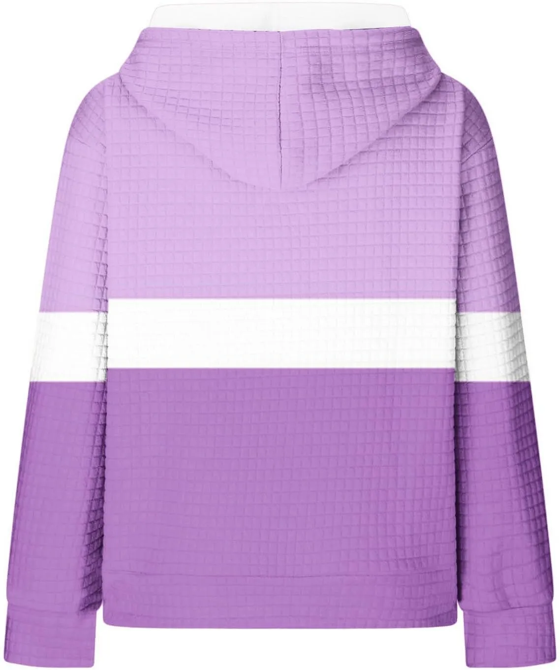 Lastesso Fall Clothes for Women 2024 Long Sleeve Oversized Hooded Pullovers Comfy Waffle Front Pockets Sweatshirts Hoodies