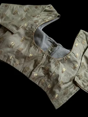 Light green brocade blouse online usa silk blouses ready to wear online shopping bandhani blouse online