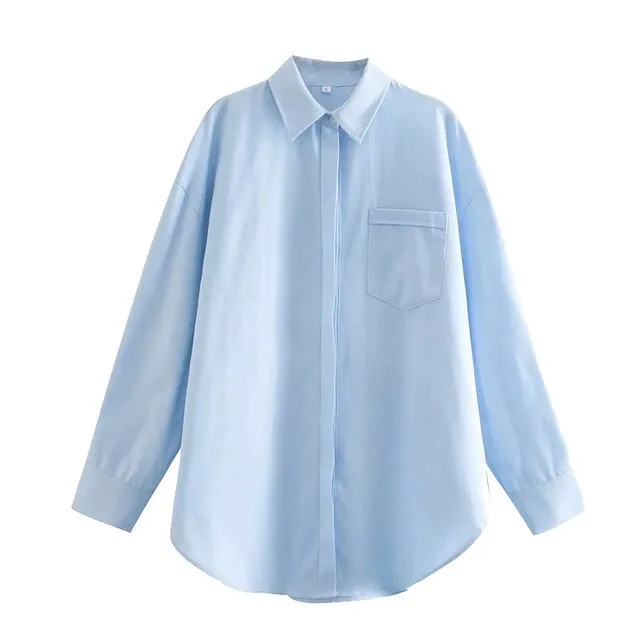 LOOSE ASYMMETRIC BLOUSE