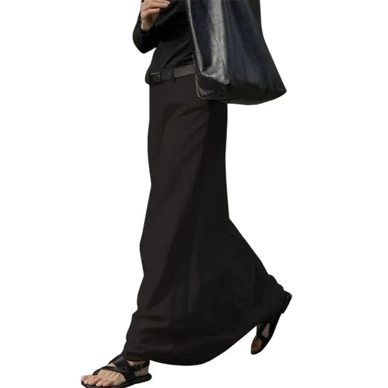 LVSANW UOOZEE Office Lady Formal Solid Color H-line Skirts 2025 New Spring Summer High Waist Casual Elegant Long Skirt For Women