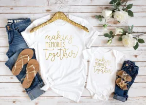 Making Memories Together™ Shirt with Gold Foil | Family Vacation Tee