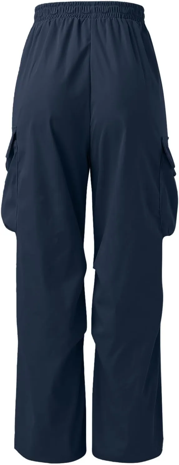 Men's Baggy Cargo Pants Casual Parachute Pant Cotton Loose Fit Streetwear Multi Pockets