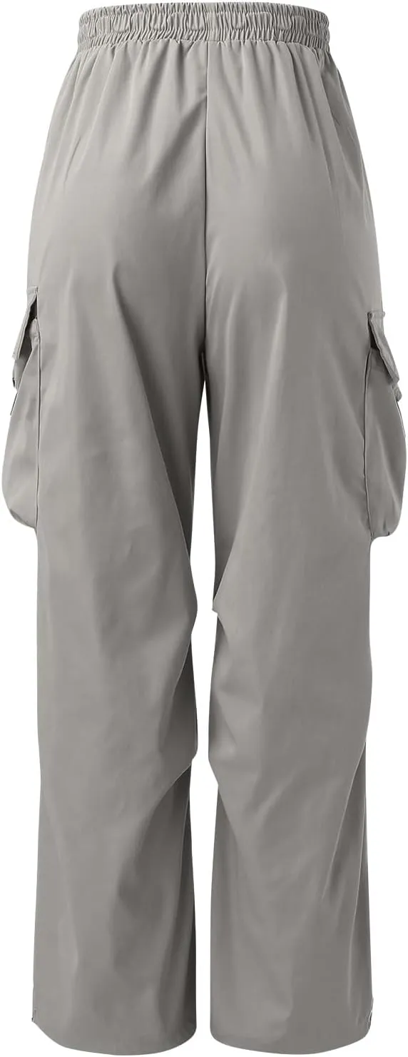 Men's Baggy Cargo Pants Casual Parachute Pants Cotton Loose Fit Hip Hop Pant Multi Pockets