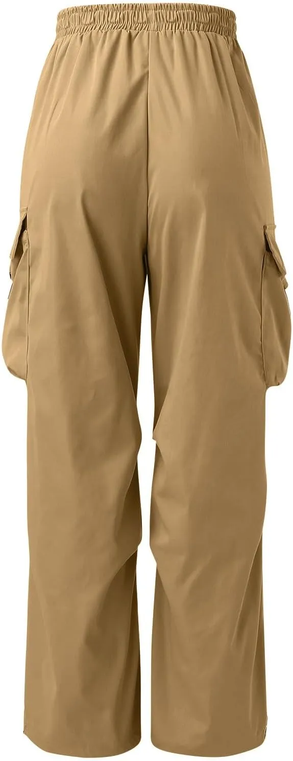 Men's Baggy Cargo Pants Casual Parachute Pants Cotton Loose Fit Hip Hop Pant Multi Pockets