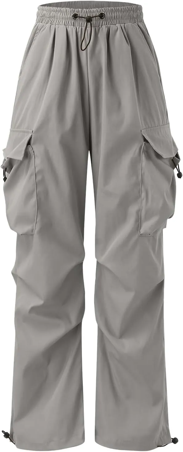 Men's Baggy Cargo Pants Casual Parachute Pants Cotton Loose Fit Hip Hop Pant Multi Pockets