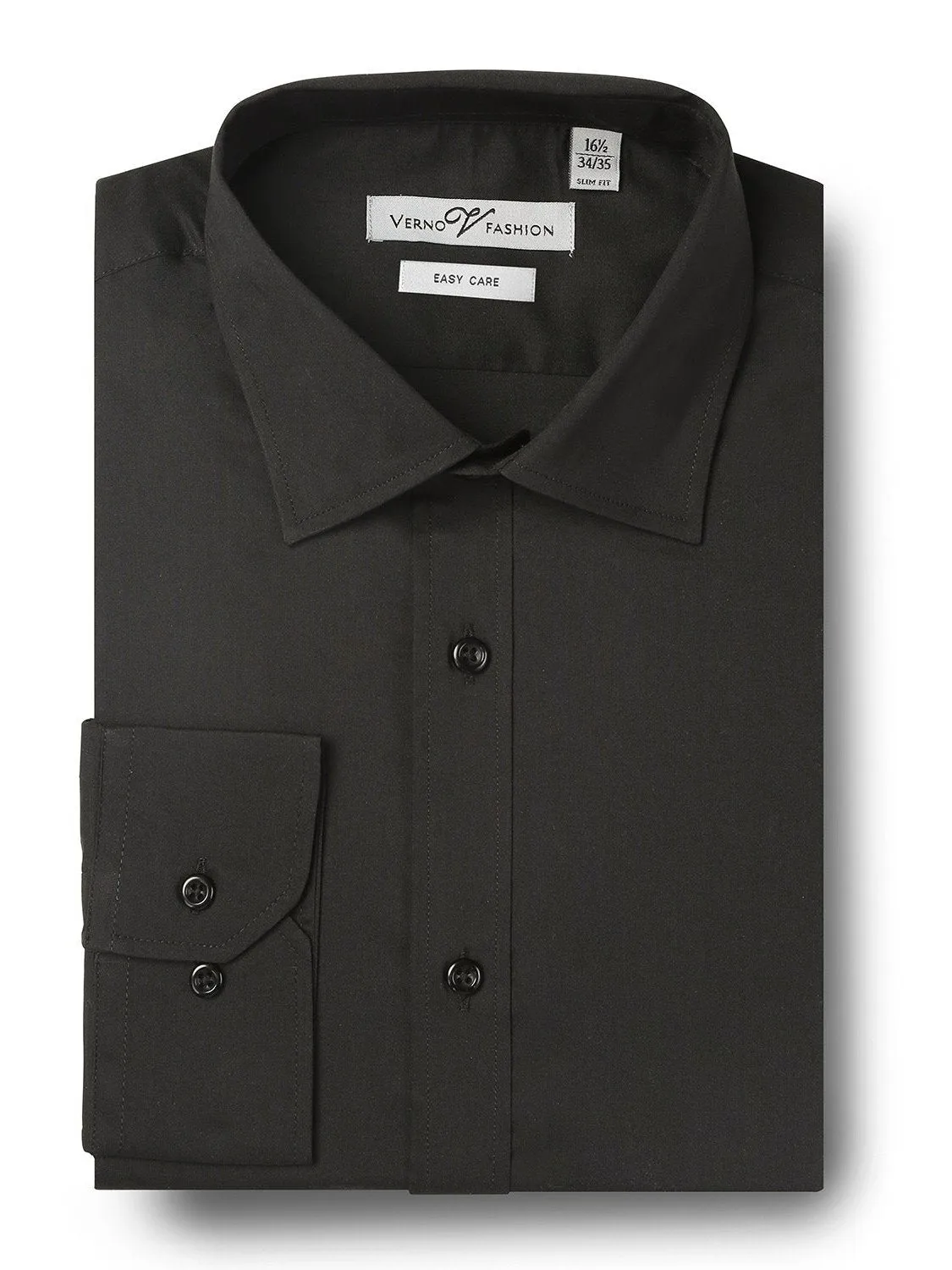 Men's Slim Fit Cotton Easy Care Dress Shirt