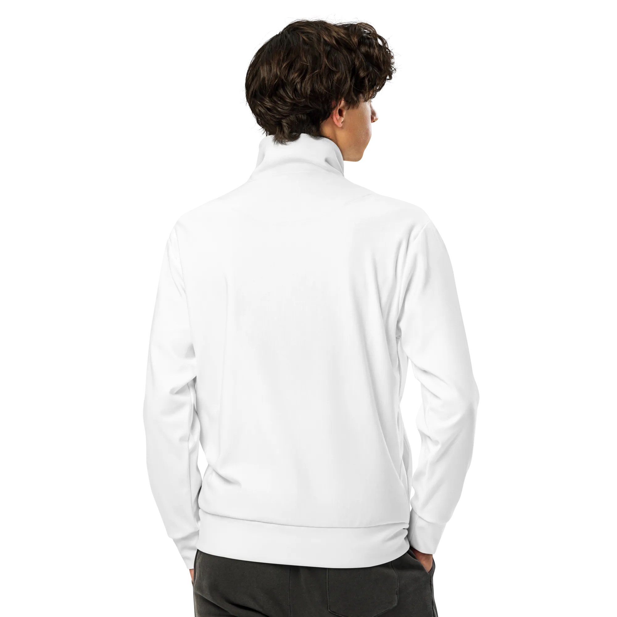 Mens track jacket - Seashell White