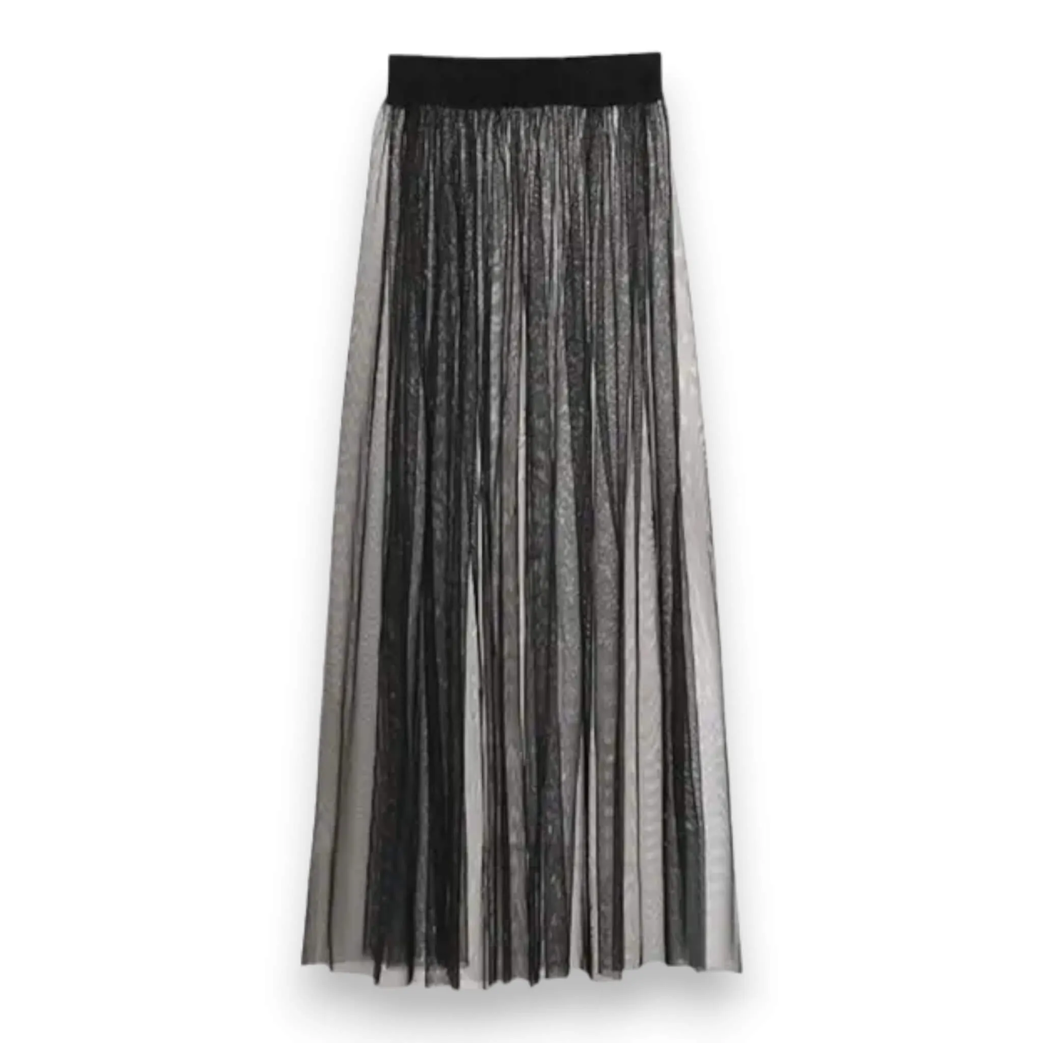 Mesh See Through Long Party Skirt