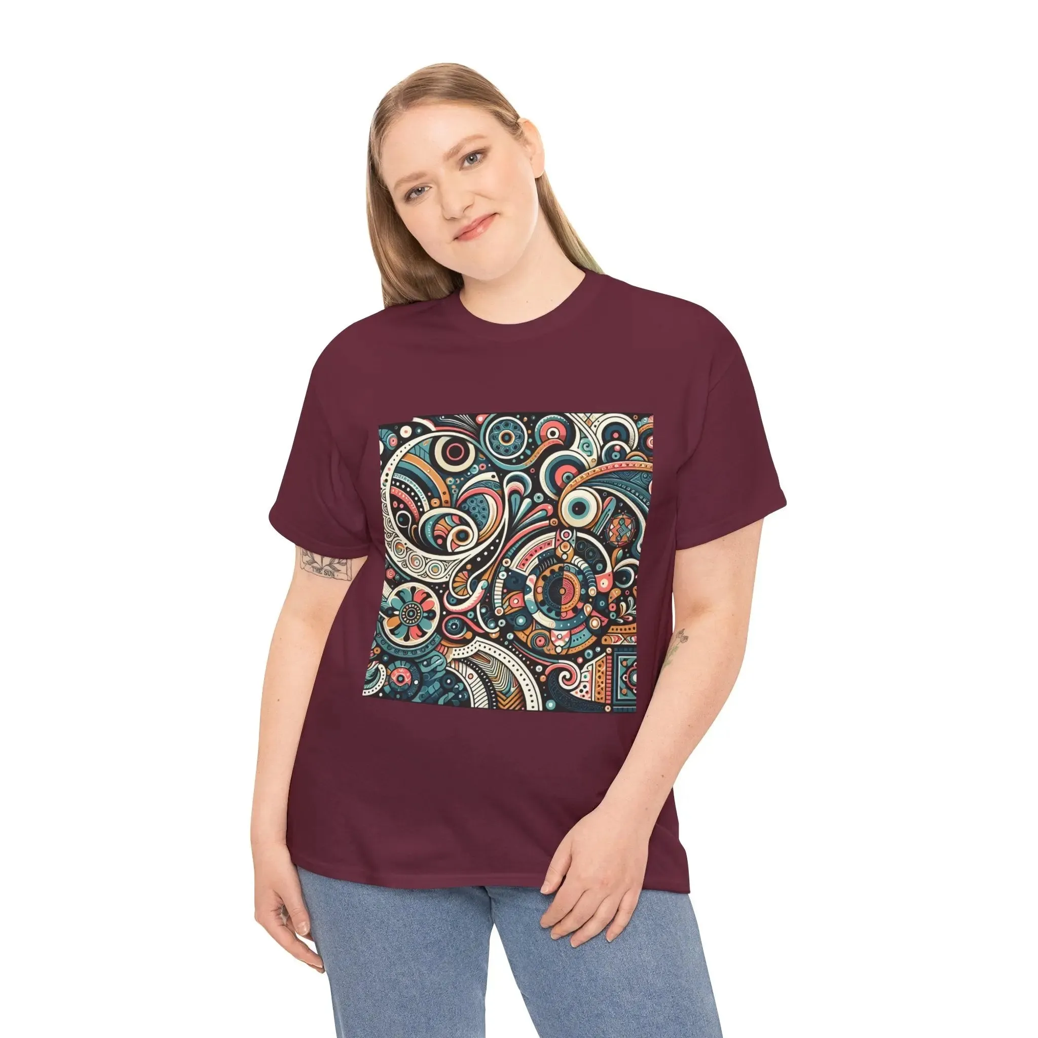 Mosaic Cotton Womenswear T-shirt