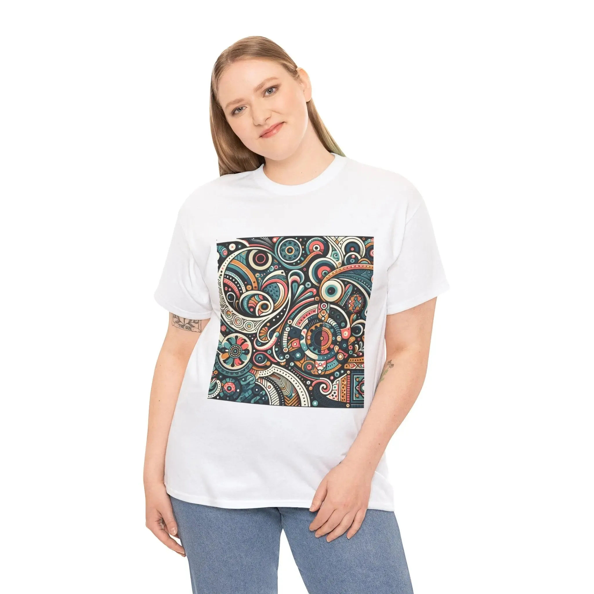 Mosaic Cotton Womenswear T-shirt