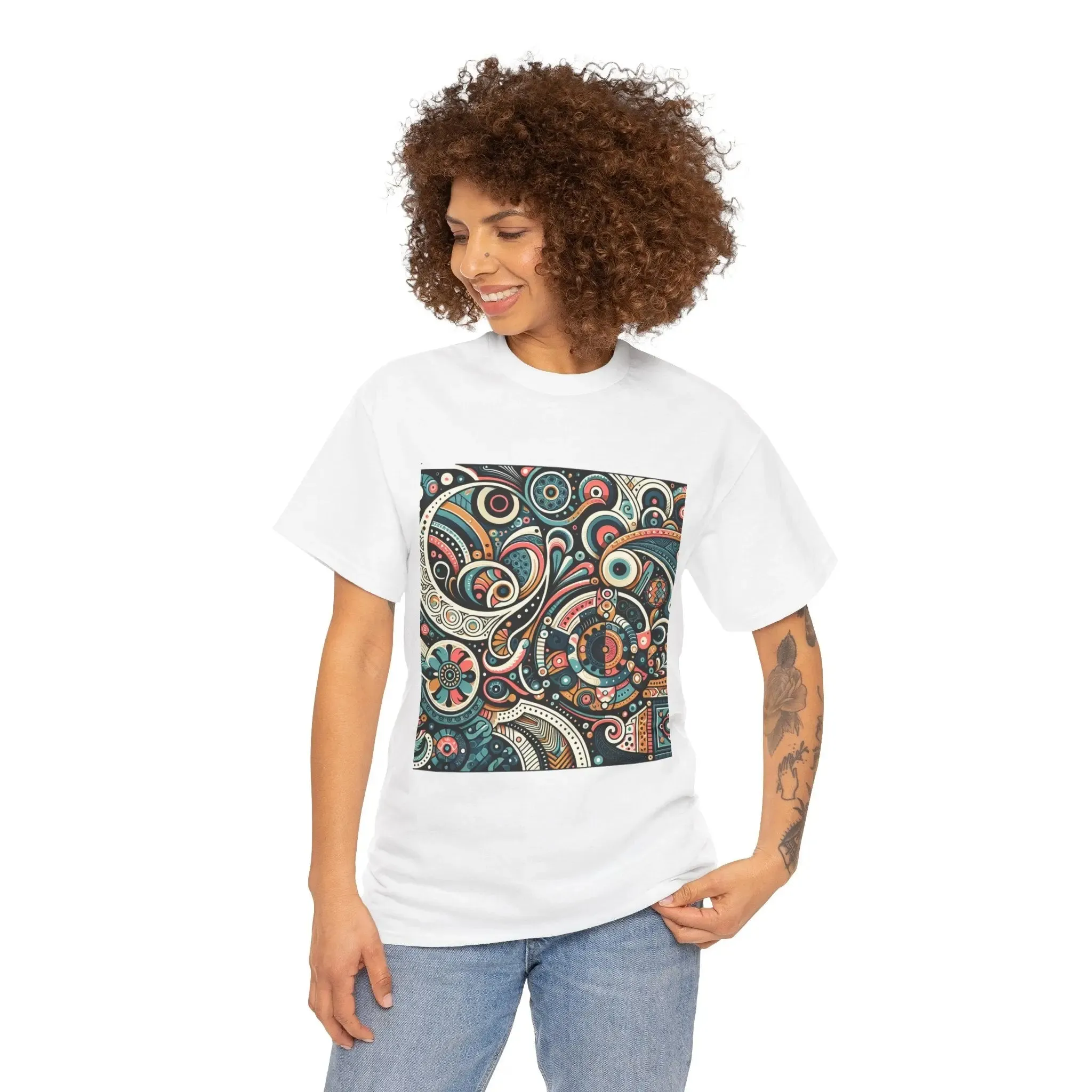 Mosaic Cotton Womenswear T-shirt