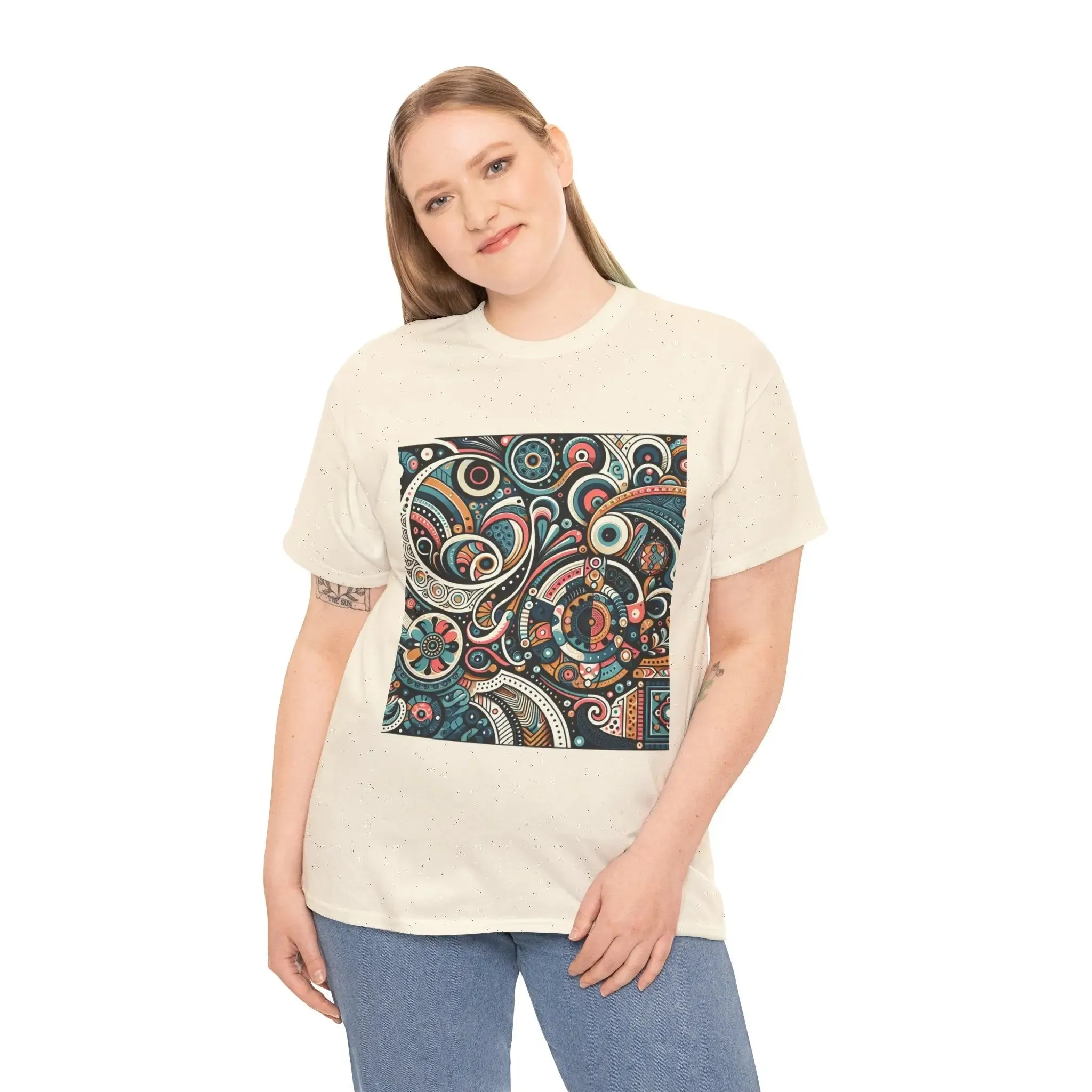 Mosaic Cotton Womenswear T-shirt