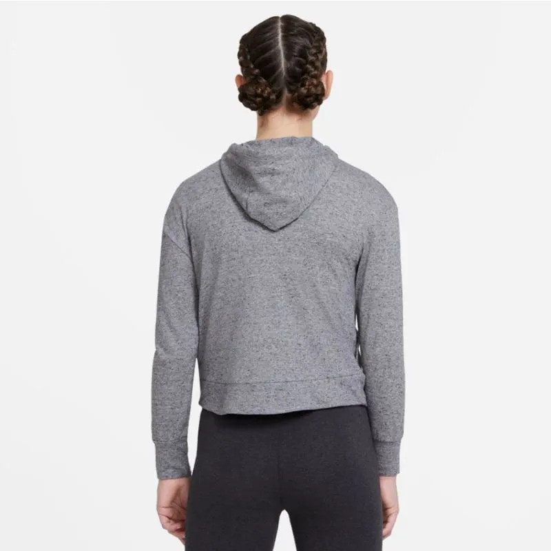 Nike Girls' Cozy Zip-Up Hoodie - Soft Brushed Knit with Contrasting Logo