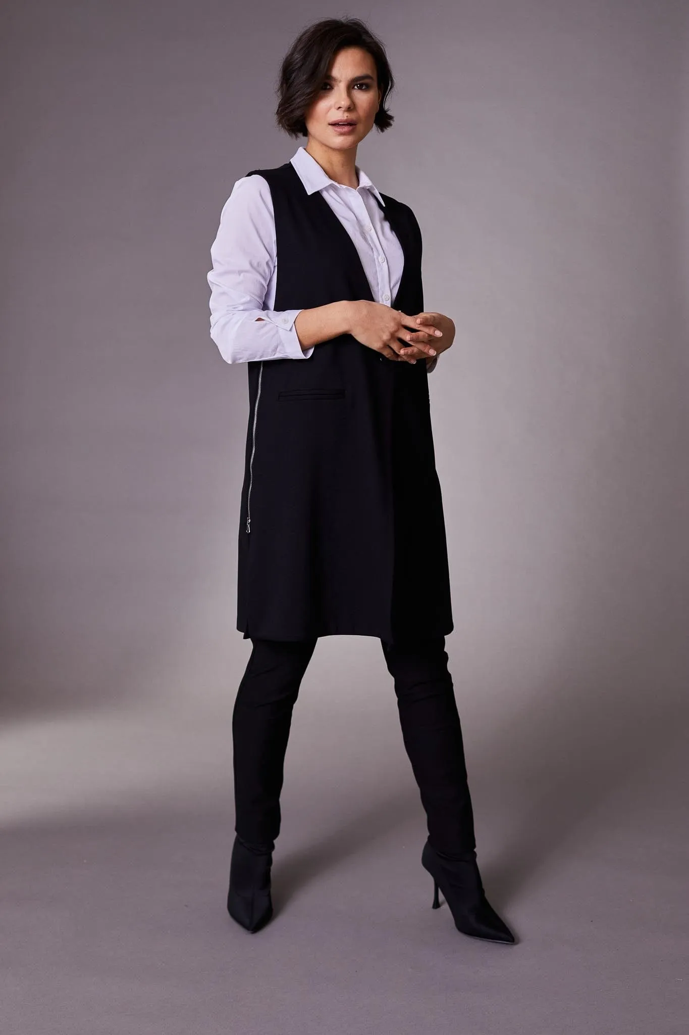 PERUZZI Pleather Trim Legging