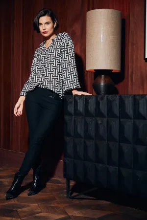 PERUZZI Pleather Trim Legging