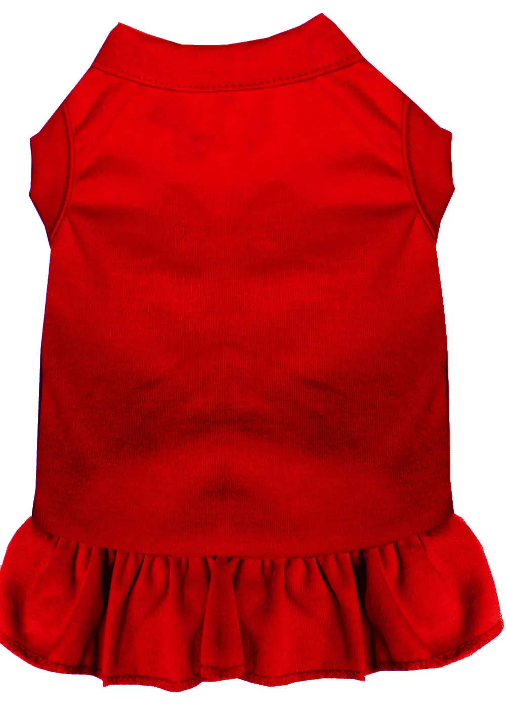 Plain Pet Dress Red Xl